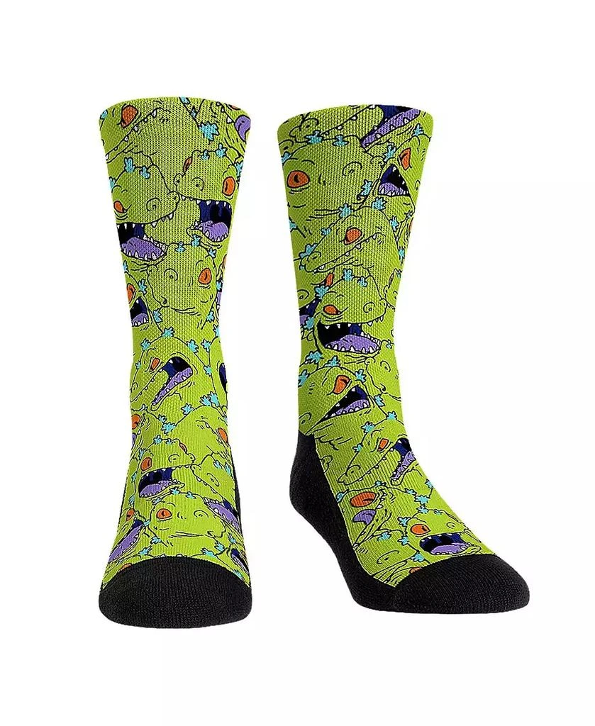 Rock 'Em Men's and Women's Socks Rugrats Reptar Attack! Crew Socks 1