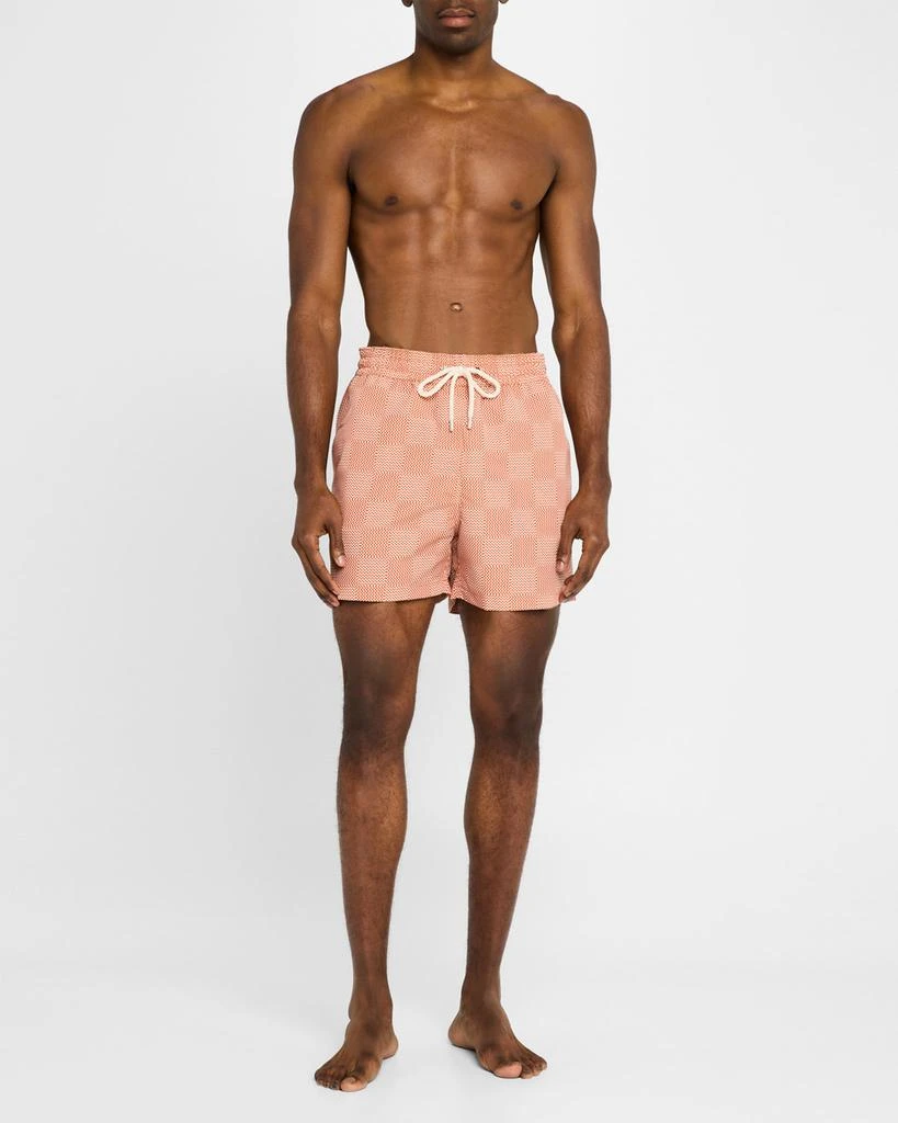Frescobol Carioca Men's Sport Copa Check Swim Shorts 2