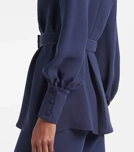 Valentino Cady Couture pleated belted blouse 6