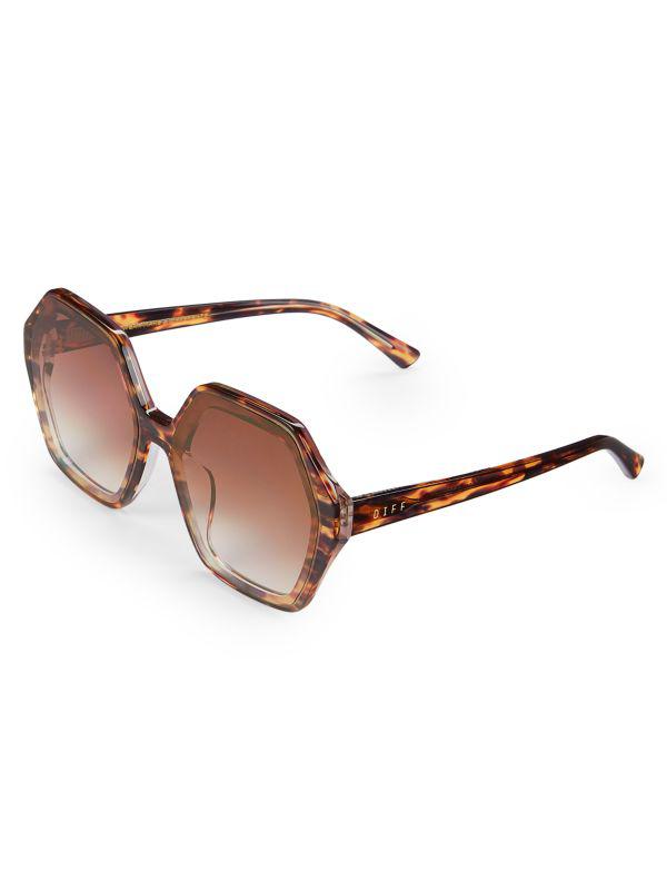 DIFF Eyewear Gigi 60MM Geometric Sunglasses
