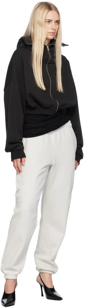 Entire Studios Black Cropped Full Zip Hoodie 4