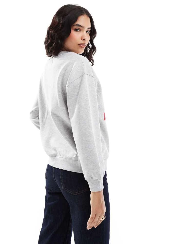 Stradivarius Stradivarius STR nyc sweatshirt in grey 4