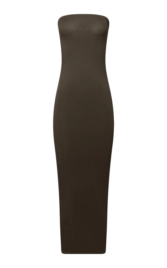 Wolford Wolford - Fatal Strapless Jersey Midi Dress - Brown - XS - Moda Operandi 1