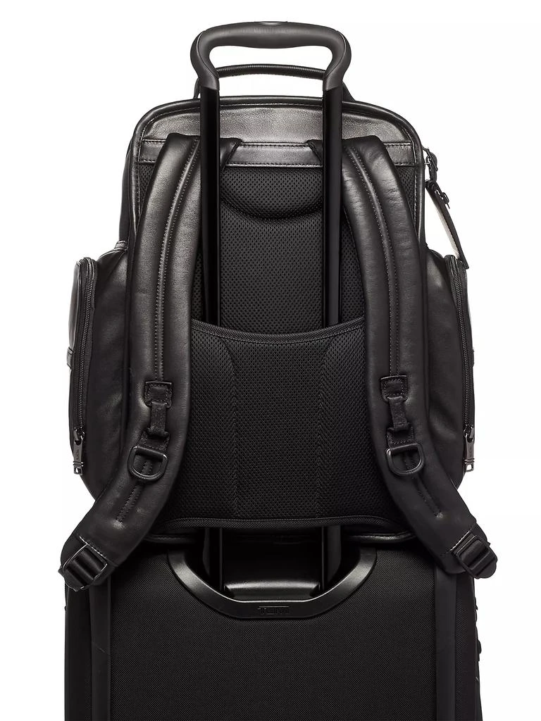 TUMI Alpha Leather Compact Laptop Brief Pack 3