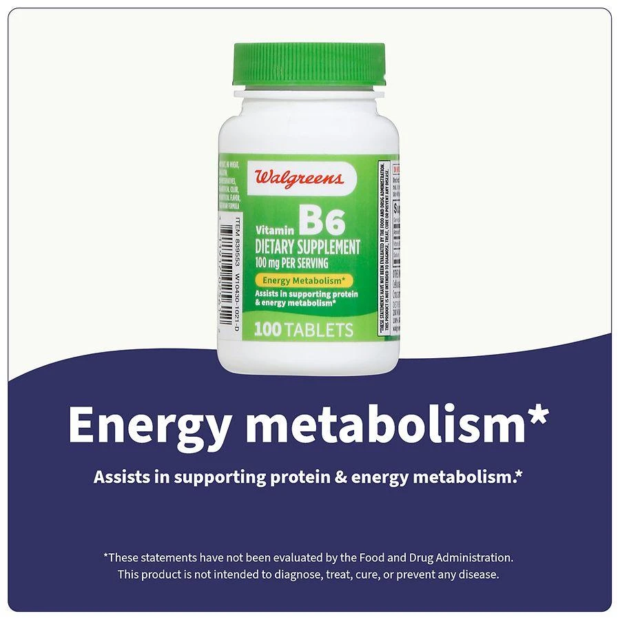 Walgreens Vitamin B6 100 mg Tablets (100 days) 6