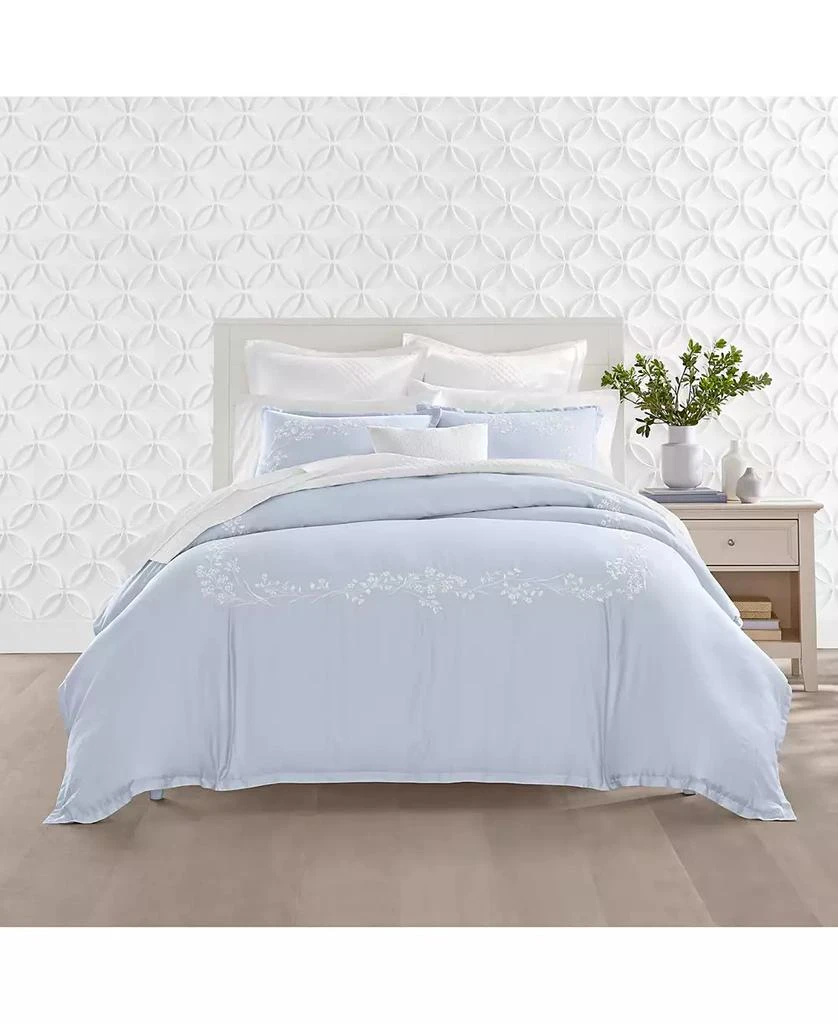 Charter Club CLOSEOUT! Garden Stems 3-Pc. Duvet Cover Set, Full/Queen, Exclusively at Macy’s 8