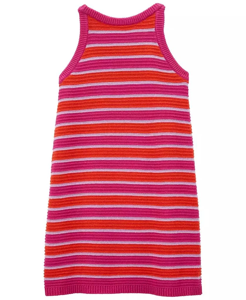 Carter's Toddler Girls Striped Tank Crochet Sweater Dress 2
