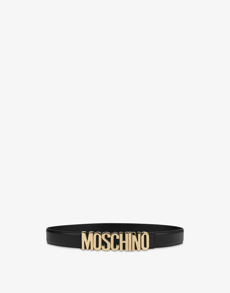Moschino Belt In Leather With Logo 1