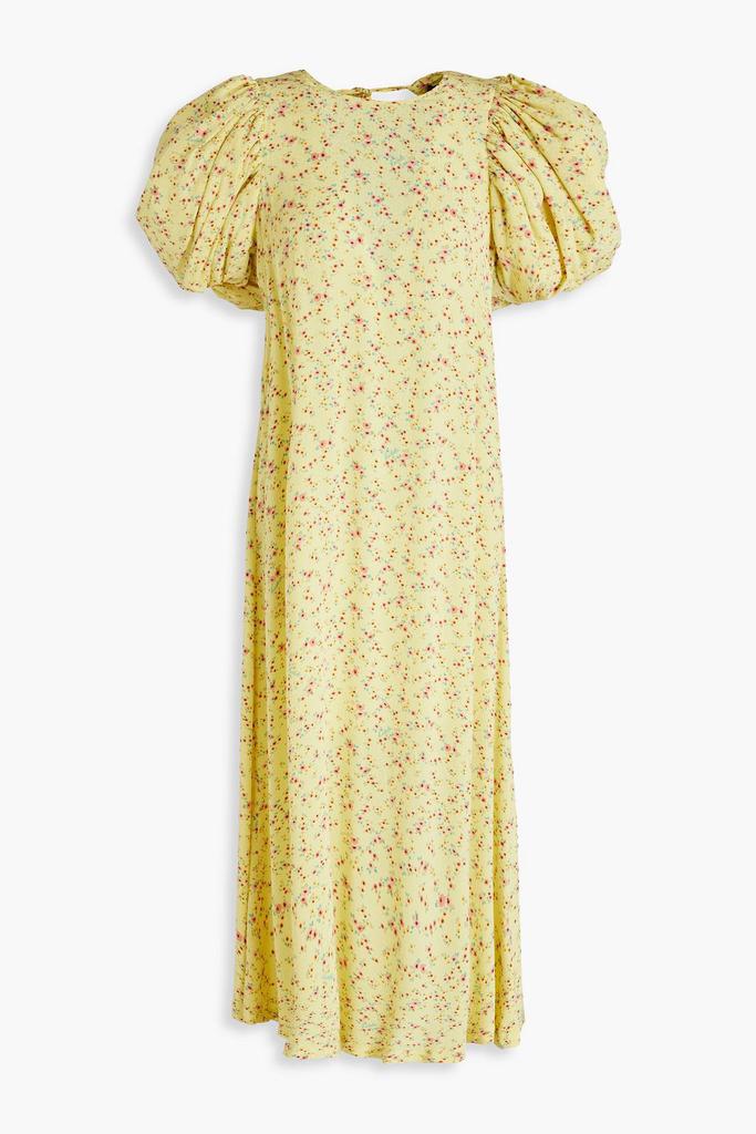 ROTATE Birger Christensen Floral-print jacquard midi dress