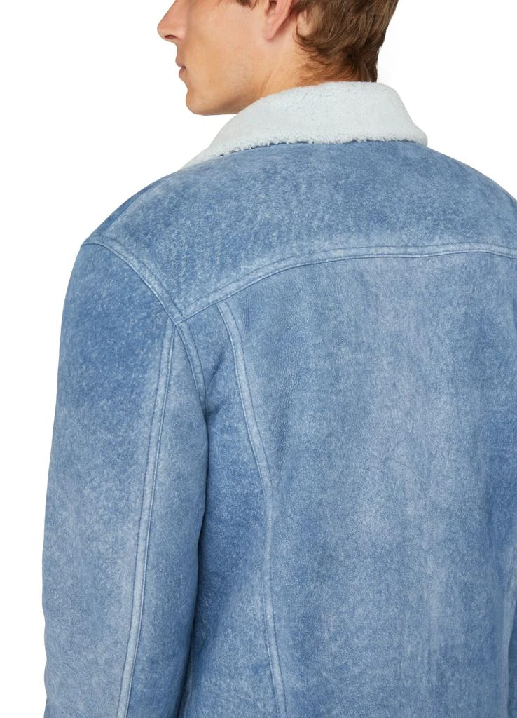 Loewe Denim jacket with shearling collar 5