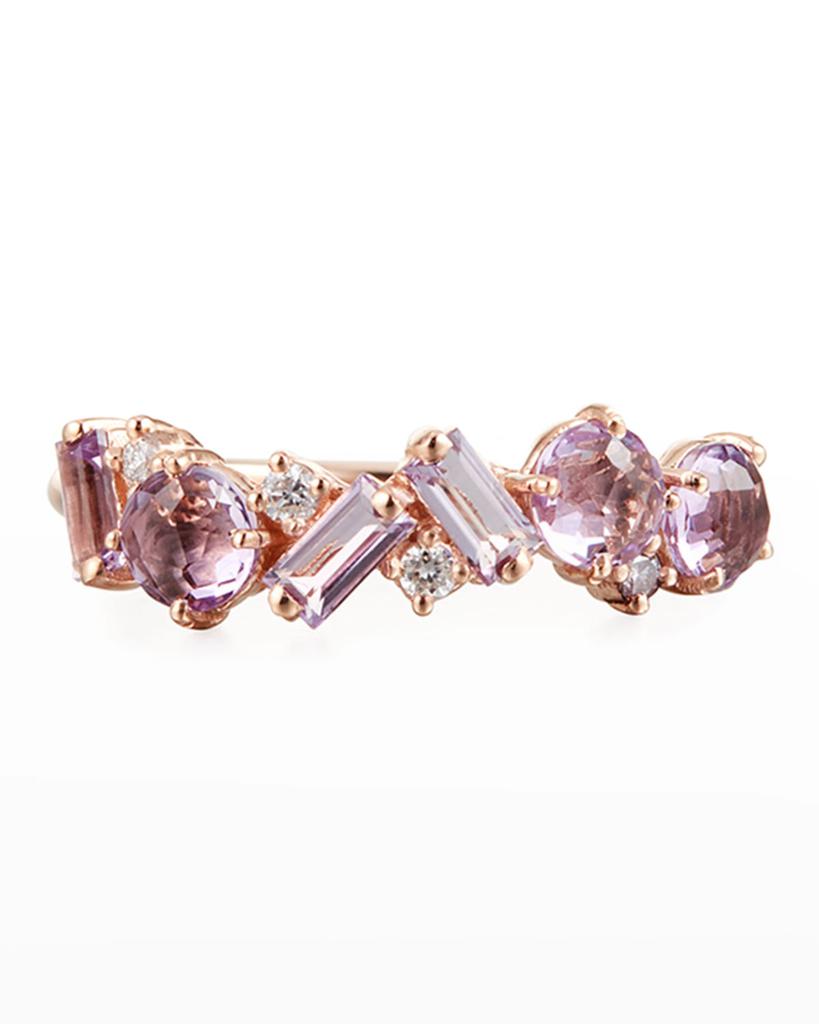 Suzanne Kalan Bloom 14K Yellow Gold Amalfi Mix Ring, Size 4-8.5