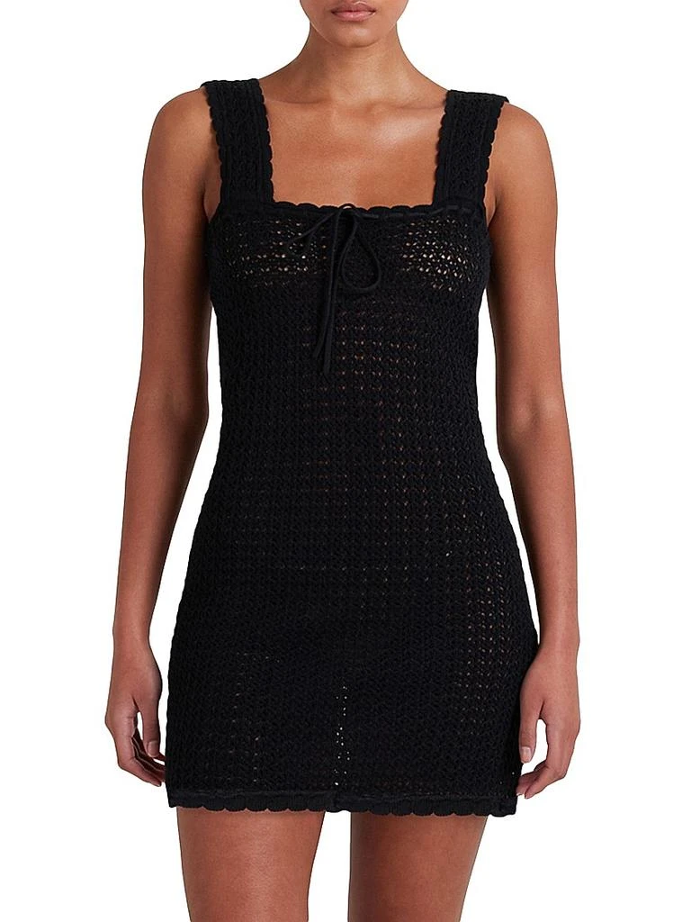 Peony Pointelle Scalloped Minidress 3