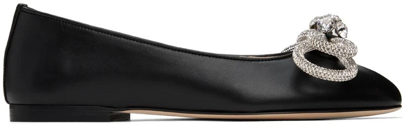 Mach 
Mach Black Double Bow Ballerina Flats