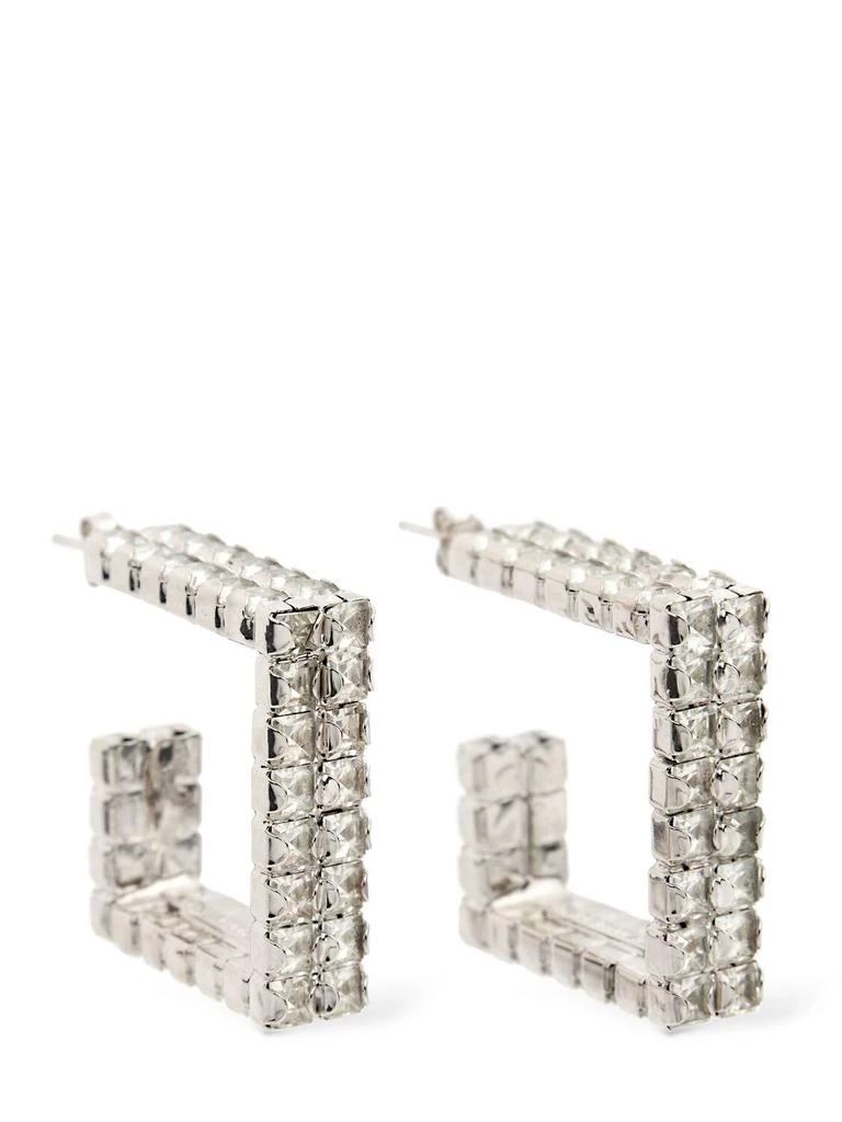 ROSANTICA Vetro Crystal Squared Hoop Earrings 1
