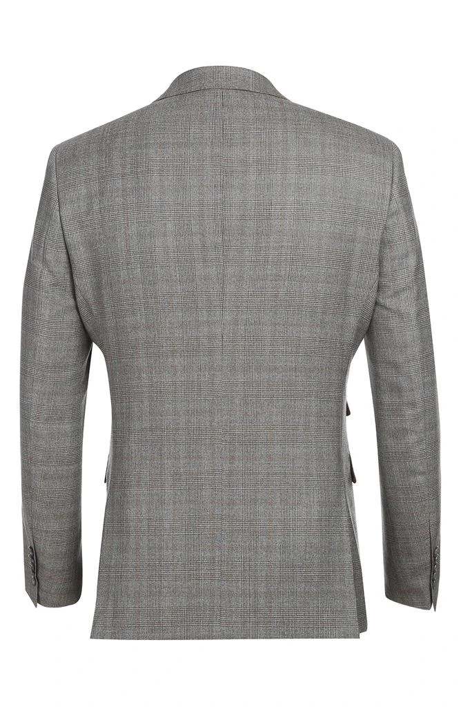 English Laundry Plaid Double Breasted Wool Blend Suit 6