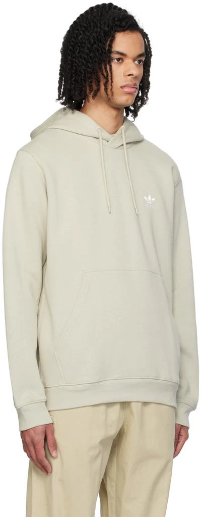 Adidas Beige Embroidered Hoodie 2