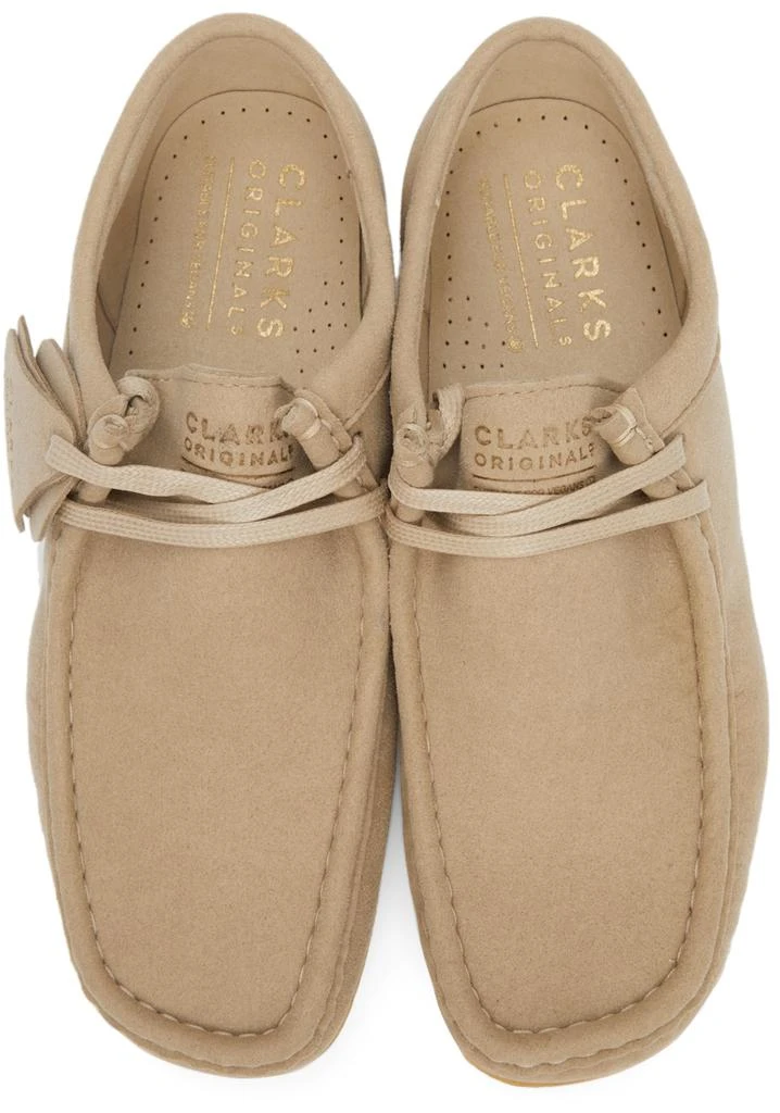 Clarks Beige Faux-Suede Wallabee Derbys 5