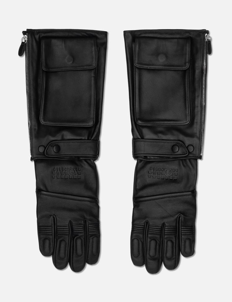 MM6 MM6 x Agnelle Leather Gloves