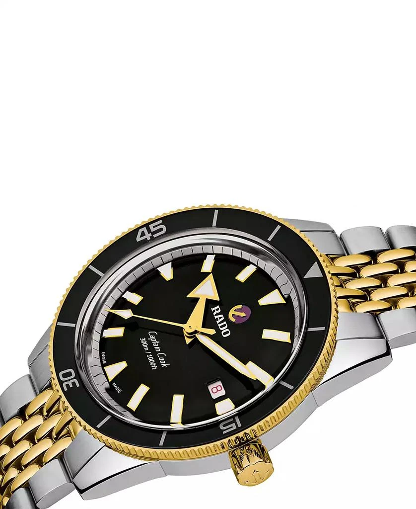 Rado Men's Captain Cook Automatic Two-Tone Stainless Steel Bracelet Watch 42mm 2