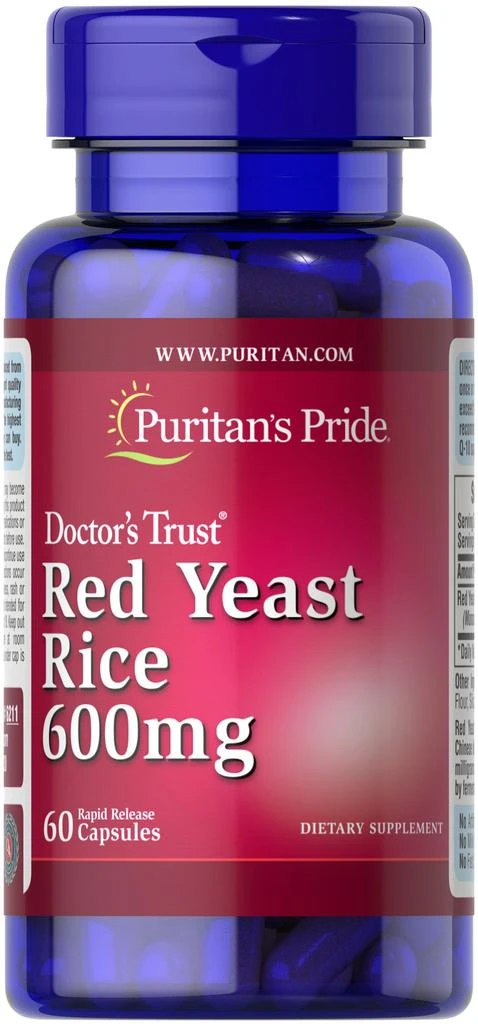 Puritan's Pride Red Yeast Rice 600 mg 60 Capsules 1