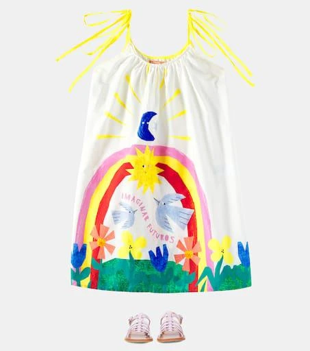Fábula Imaginar Futuros printed cotton dress 2