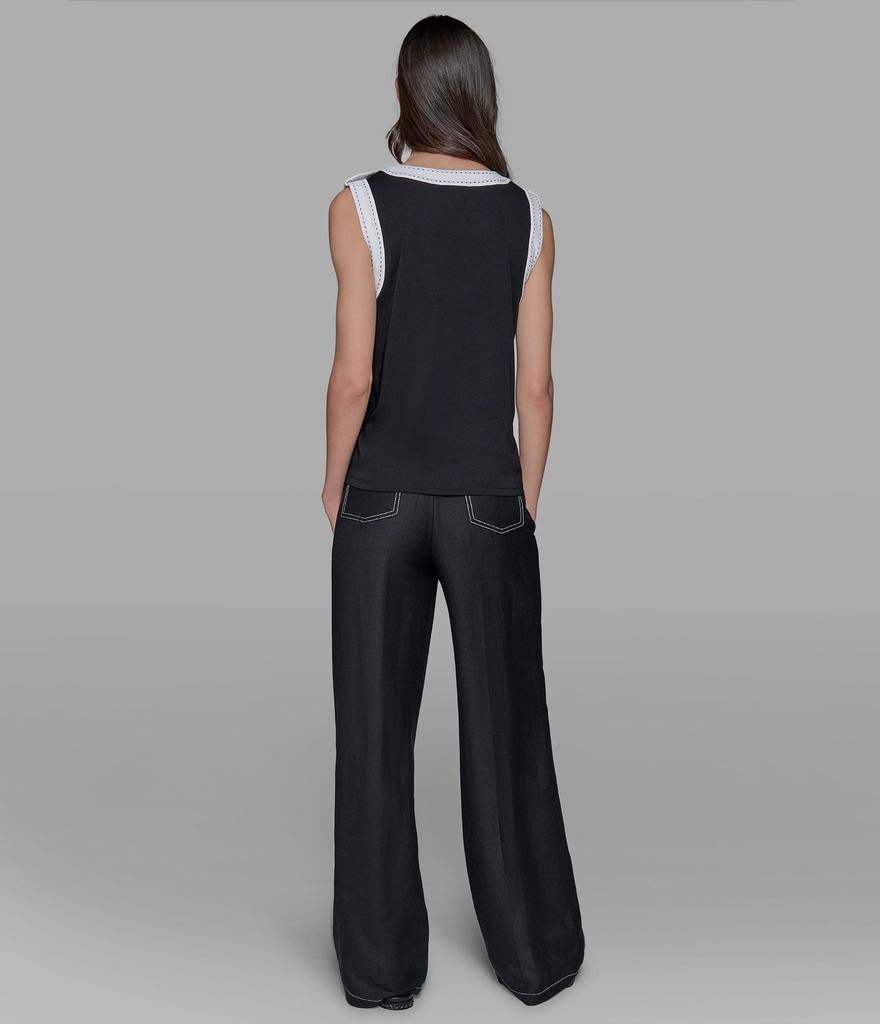 Karl Lagerfeld Paris TANK TOP WITH BUTTON