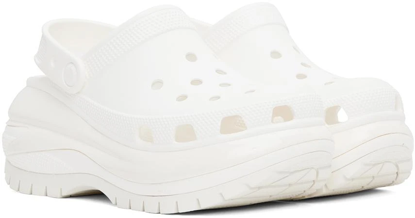 Crocs White Mega Crush Clogs 4