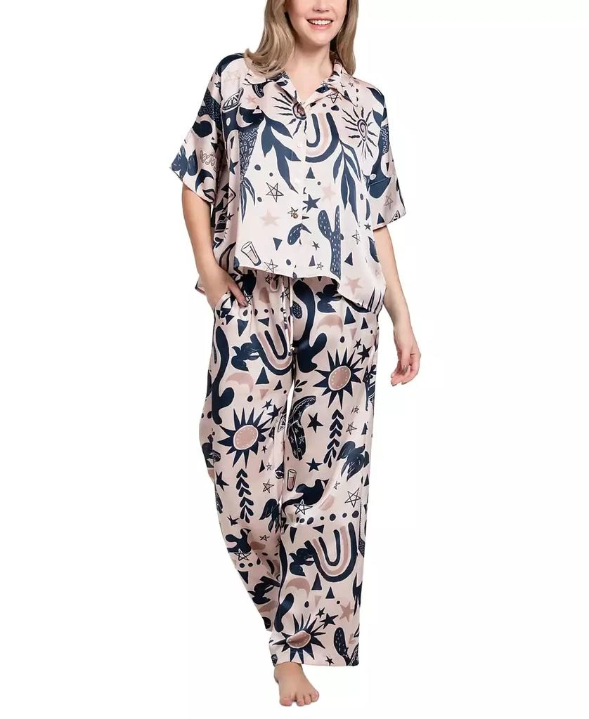 Midnight Bakery Women's Satin Sunrise Pajama Set 1