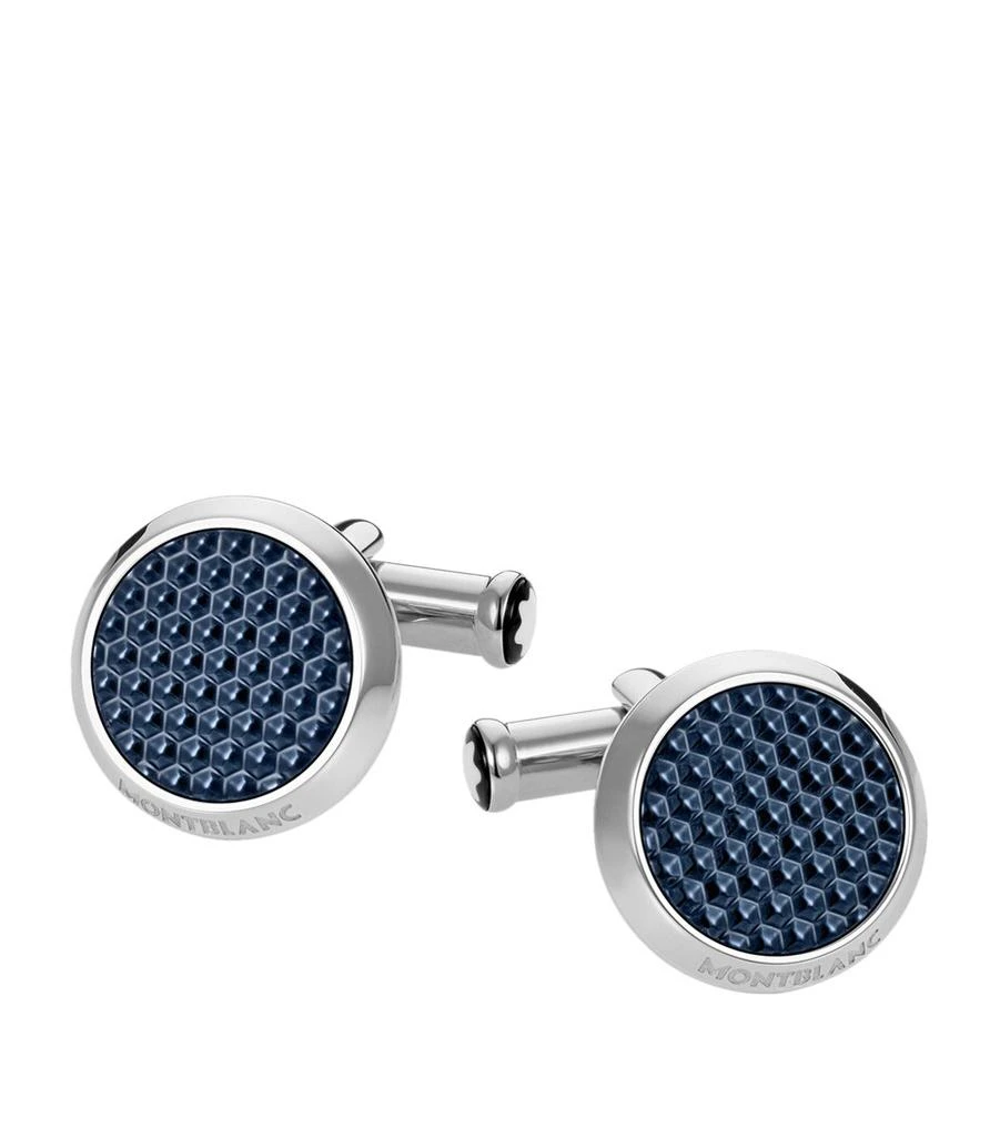MontBlanc Meisterstück Blue Hour Lacquered Cufflinks 1