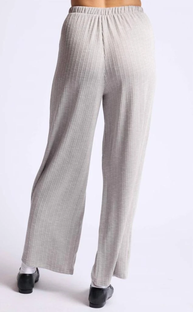 SAGE THE LABEL Sage The Label - Fresh Air Variegated Ribbed Knit Wide Leg Pant 3