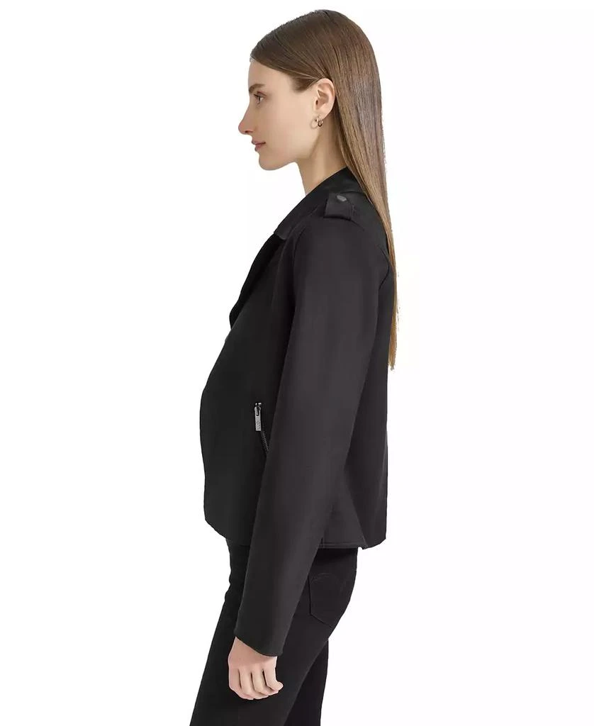 Marc New York by Andrew Marc Andrew Marc Sport Women's Draped Faux-Suede Moto Jacket 3
