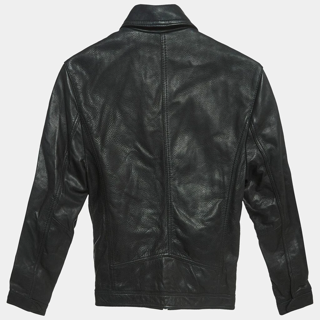 ZADIG & VOLTAIRE Zadig & Voltaire Black Leather Zip Front Jacket XS 2