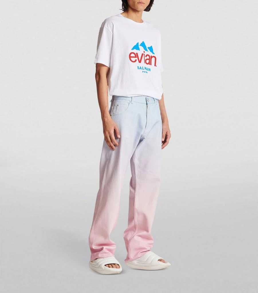 Balmain x Evian Gradient Denim Jeans 5