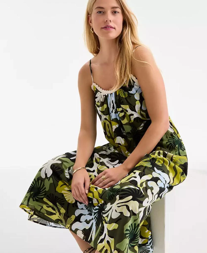 On 34th Women
s Crochet Detail Midi Slip Dress, Exclusively at Macy
s 3