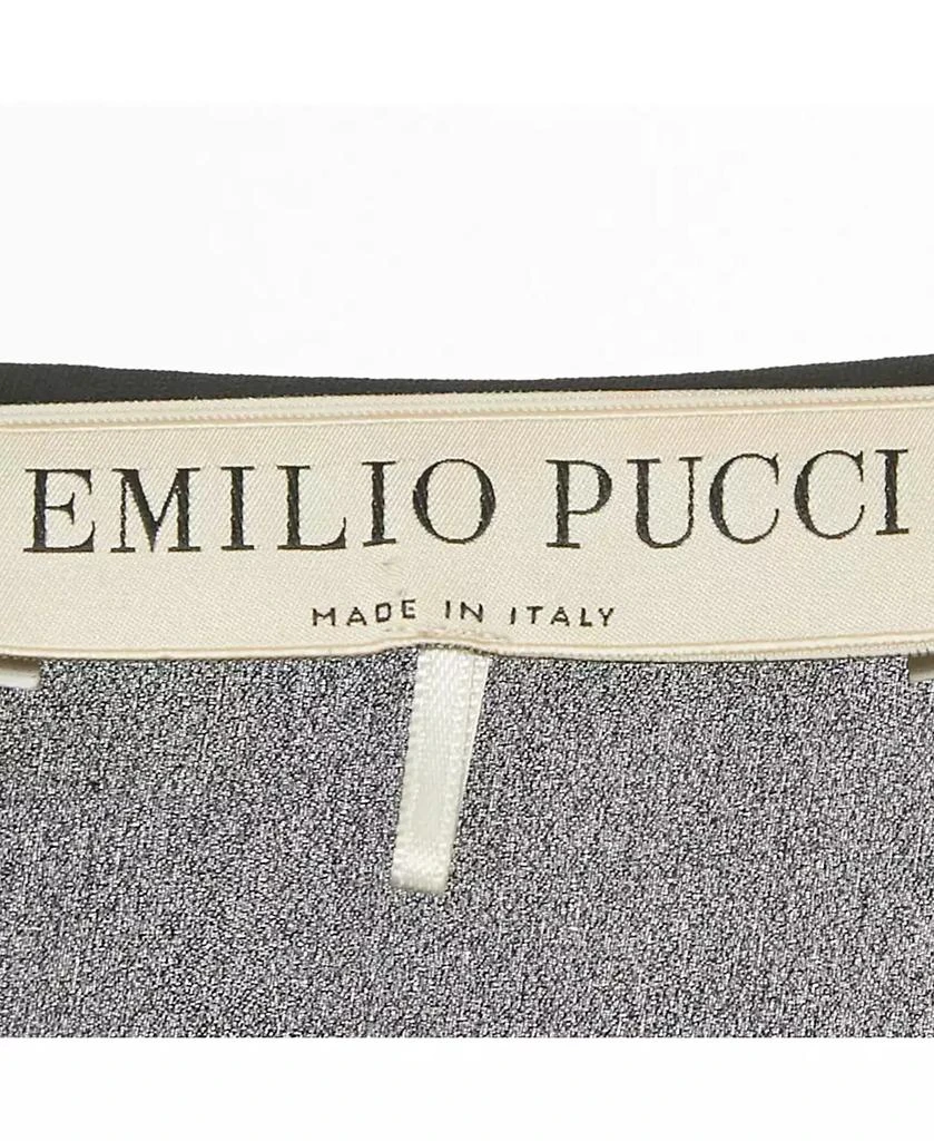 Pre-Owned Emilio Pucci Women's Black Lace Trim Silk Jumpsuit 5