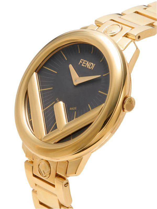 Fendi Run Away IP Goldtone Stainless Steel Bracelet Watch/36MM 3