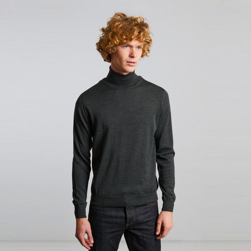 L'Exception Paris Merino wool turtleneck jumper Khaki L'EXCEPTION PARIS