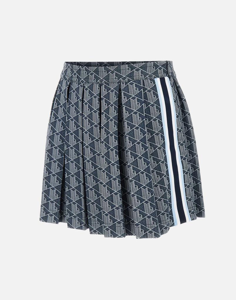 Lacoste Pleated skirt  jacquard with monogram