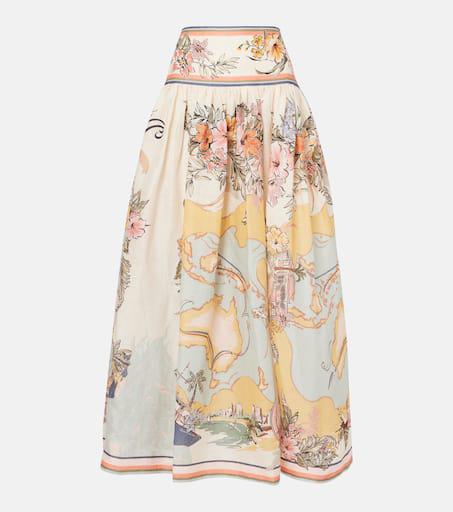 【Zimmermann】Tallow printed linen maxi skirt Zimmermann Tallow printed linen maxi skirt - Dresses