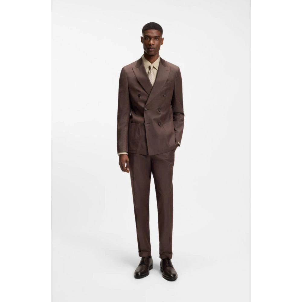 Hugo Boss Cap-toe Derby shoes in leather 2