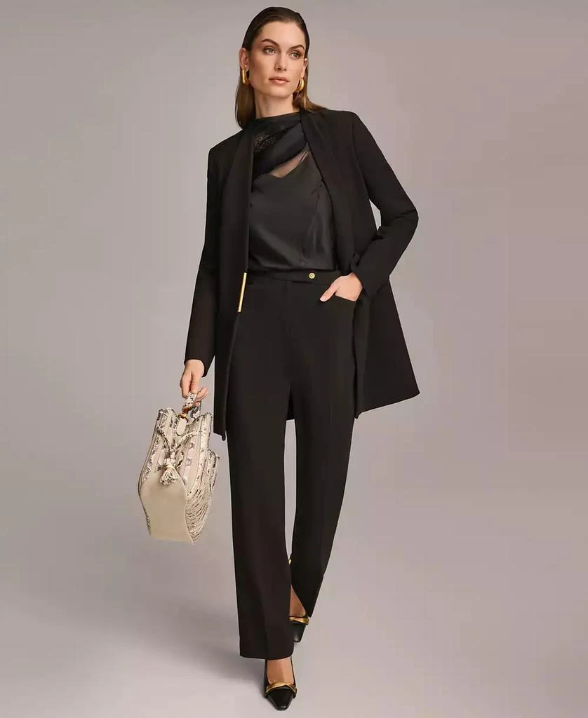 Donna Karan Women's Collarless Hardware Blazer, Regular & Petite Sizes 3