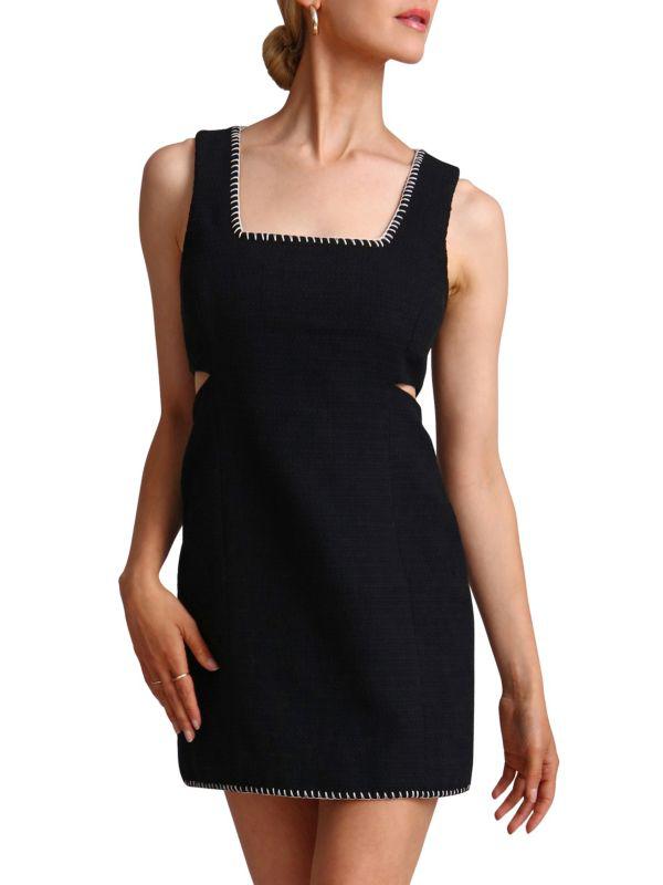 Avec Les Filles Cutout Mini Sheath Dress