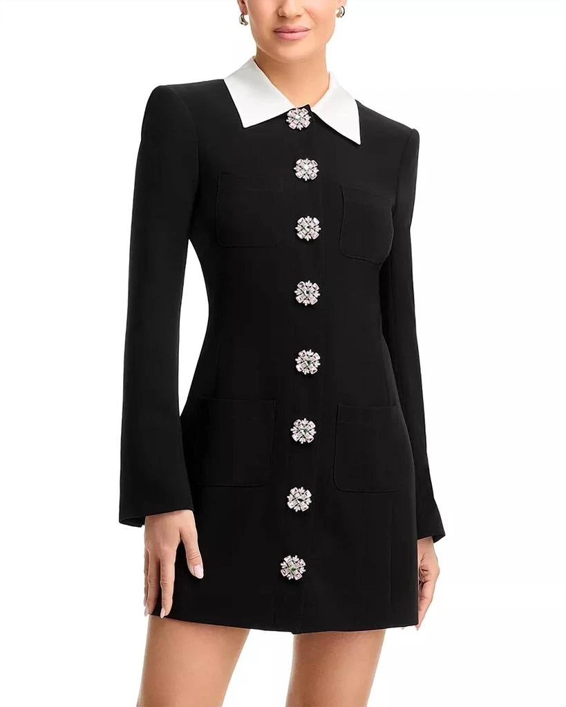 Cinq a Sept Cinq A Sept - Sheryl Embellished Button Mini Dress 1