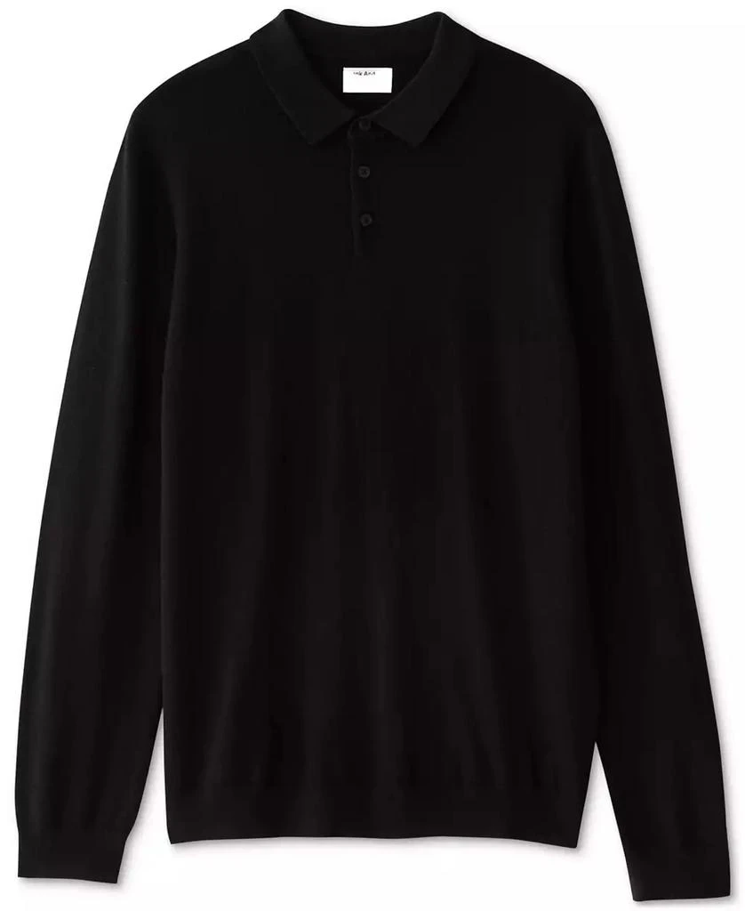 Frank And Oak Men's Merino Wool Long-Sleeve Polo Sweater 6