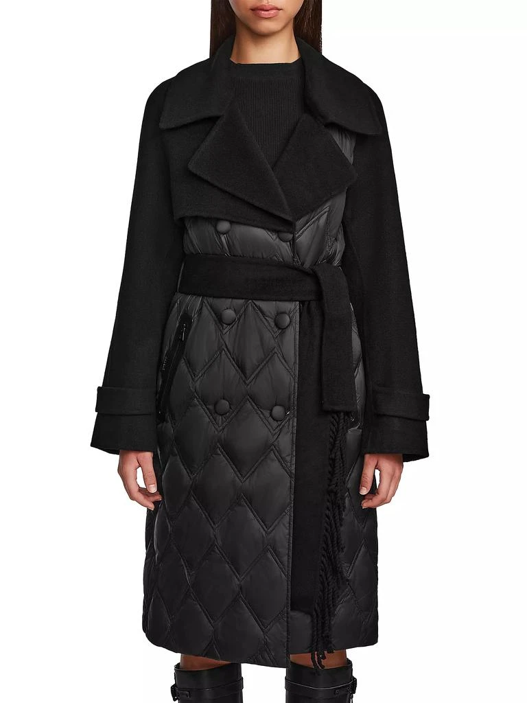 Rudsak Zoe Quilted Double-Breasted Trench Coat 3