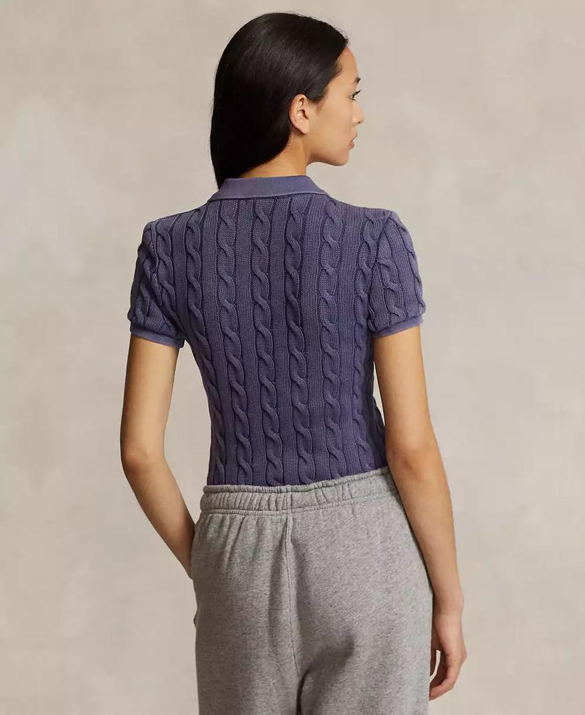 Ralph Lauren Women's Cable-Knit Polo Shirt