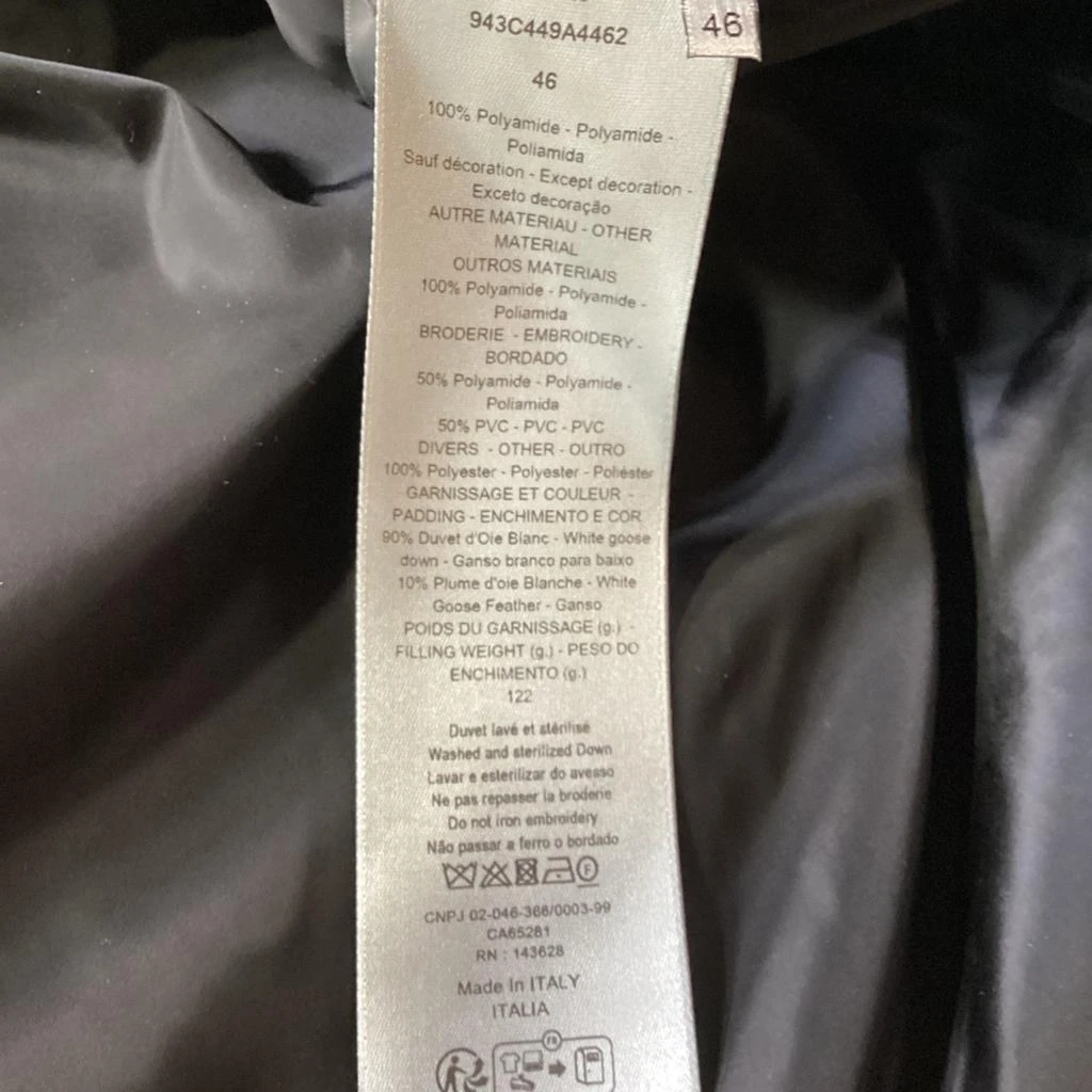 Dior Oblique Puffer Jacket in Black Polyamide 6