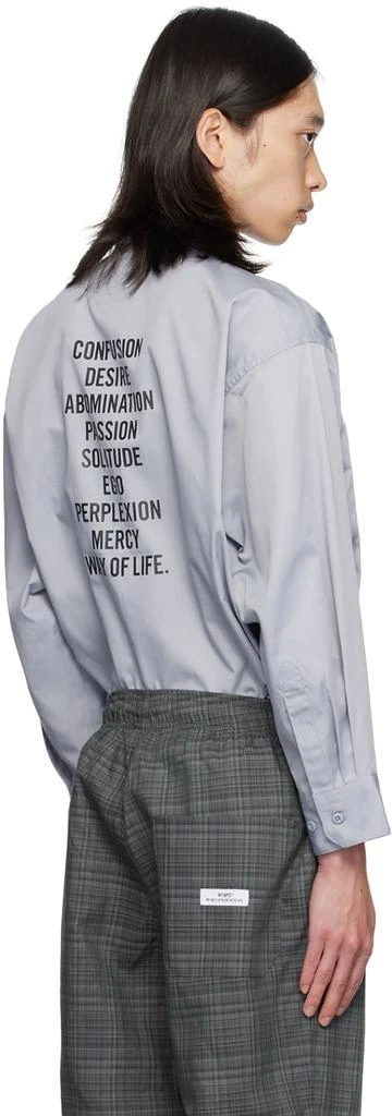 Wtaps Gray Printed-Logo Shirt 3