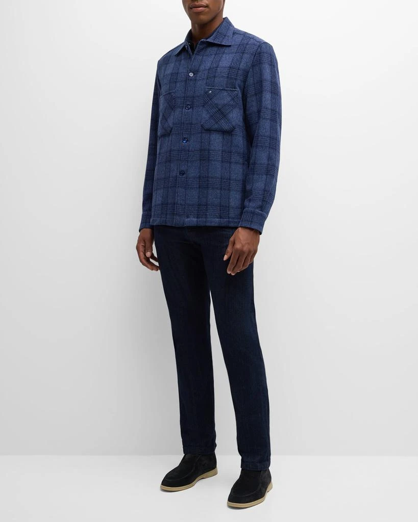 Stefano Ricci Men's Wool Plaid Overshirt 3