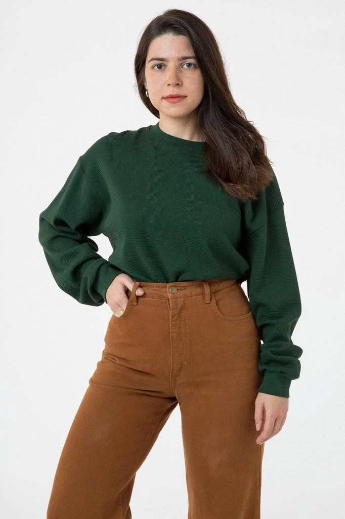 Los Angeles Apparel TX407GD Unisex - Long Sleeve Heavy Thermal Crew Neck 6